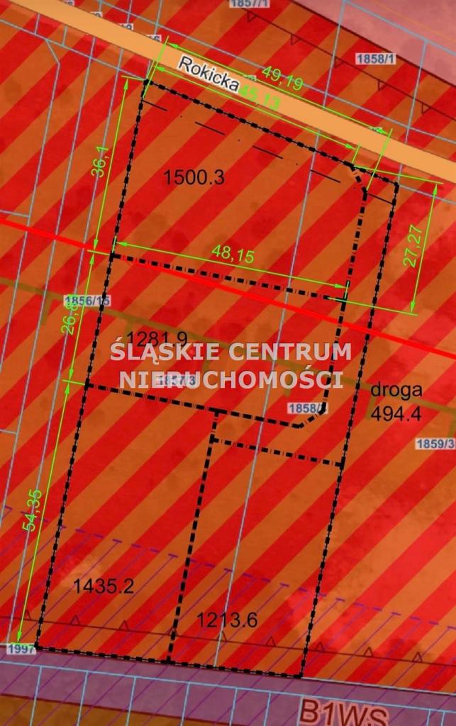 Działka budowlana 1282 m², Rokitno Szlacheckie, Rokicka - zdjęcie 2