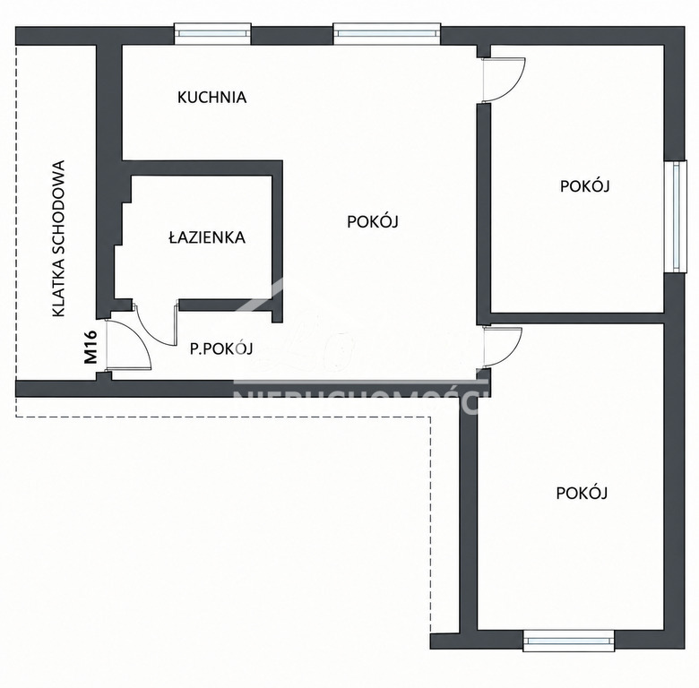 Mieszkanie 44,45 m², Szczecin, Santocka - zdjęcie 12