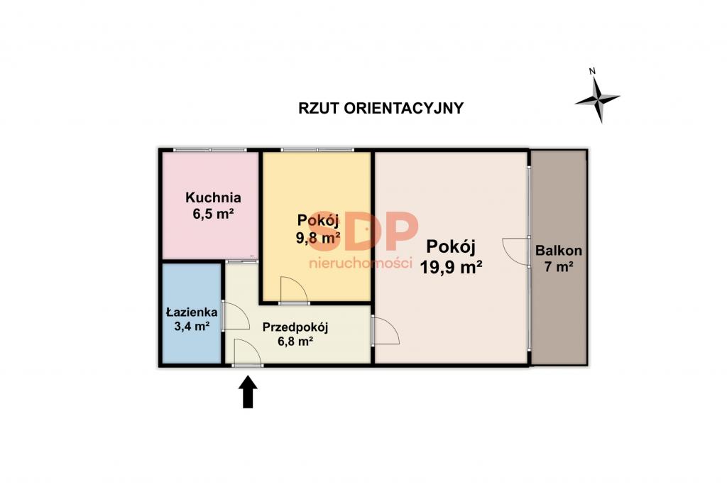 Mieszkanie 46&nbsp;m², Wrocław, Śródmieście, Jackowskiego - zdjęcie 13