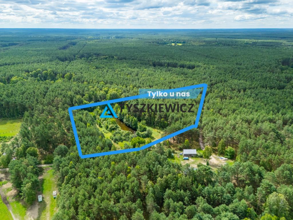 Działka z WZ, blisko jeziora, otulona lasem. - zdjęcie 1