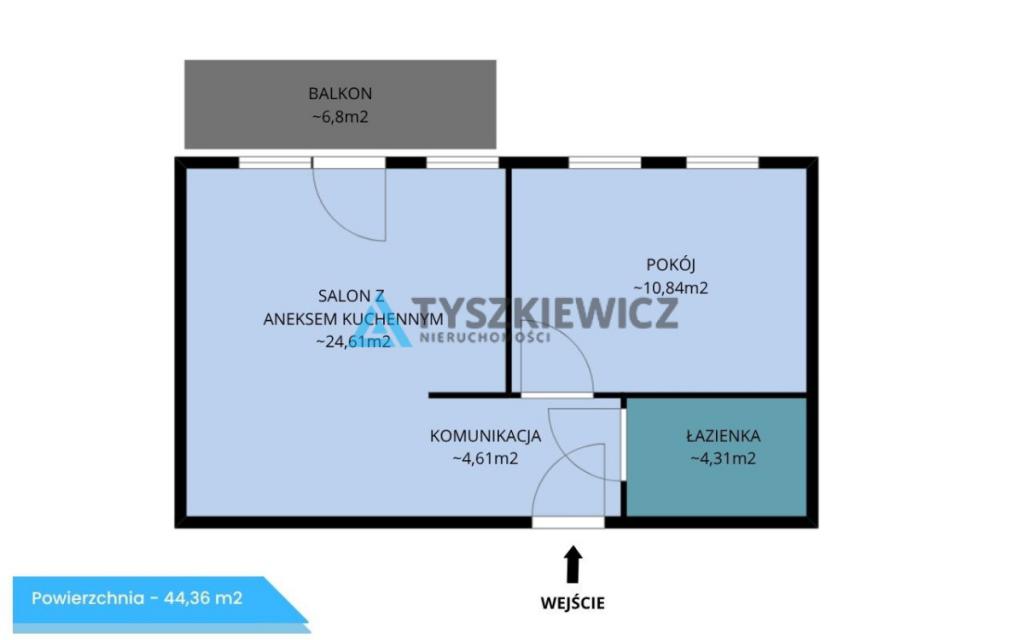 Mieszkanie 2 pok. 44,36m2 Jasień, Wróbla Staw - zdjęcie 19