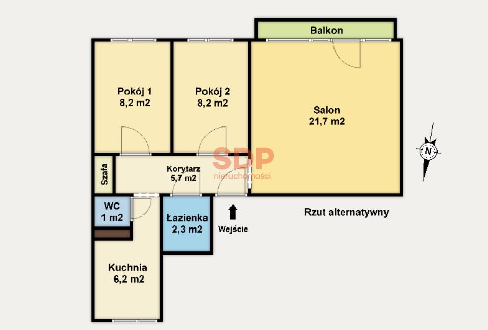 Mieszkanie 53&nbsp;m², Łódź, Bałuty, 11-go Listopada - zdjęcie 11