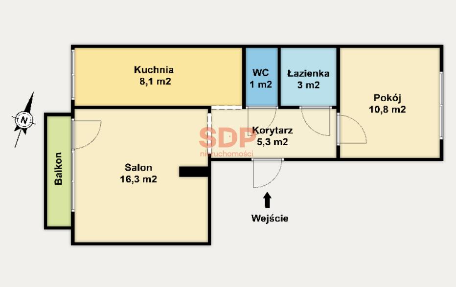 Mieszkanie 44&nbsp;m², Łódź, Bałuty, Nastrojowa - zdjęcie 9
