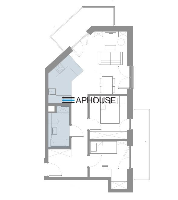 Mieszkanie 55&nbsp;m², Kraków, Dębniki, Kobierzyńska - zdjęcie 3