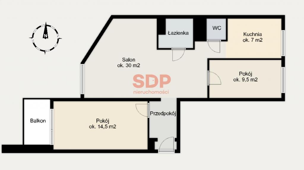 Mieszkanie 64 m², Wrocław, Trzebnicka - zdjęcie 8