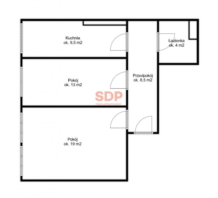Mieszkanie 54&nbsp;m², Wrocław, Śródmieście, Karola Miarki - zdjęcie 13