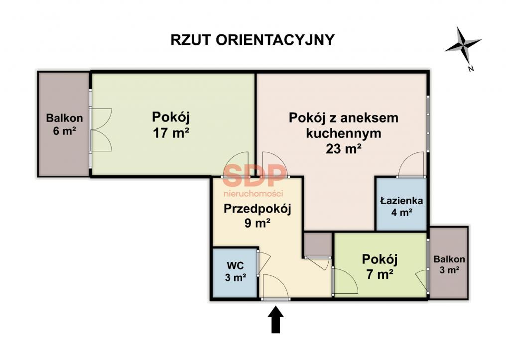Mieszkanie 63 m², Wrocław, Cypriana Kamila Norwida - zdjęcie 11
