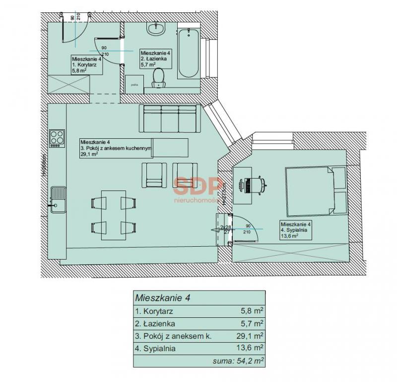 Mieszkanie 54 m², Chorzów, Kazimierza Wielkego - zdjęcie 16
