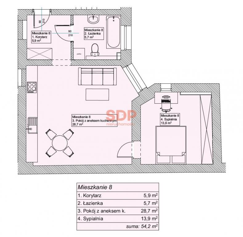 Mieszkanie 54 m², Chorzów, Kazimierza Wielkego - zdjęcie 16