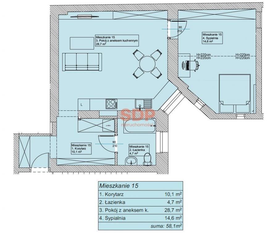 Mieszkanie 58 m², Chorzów, Kazimierza Wielkego - zdjęcie 9