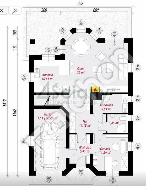 Dom 250&nbsp;m², Zaborówek - zdjęcie 2