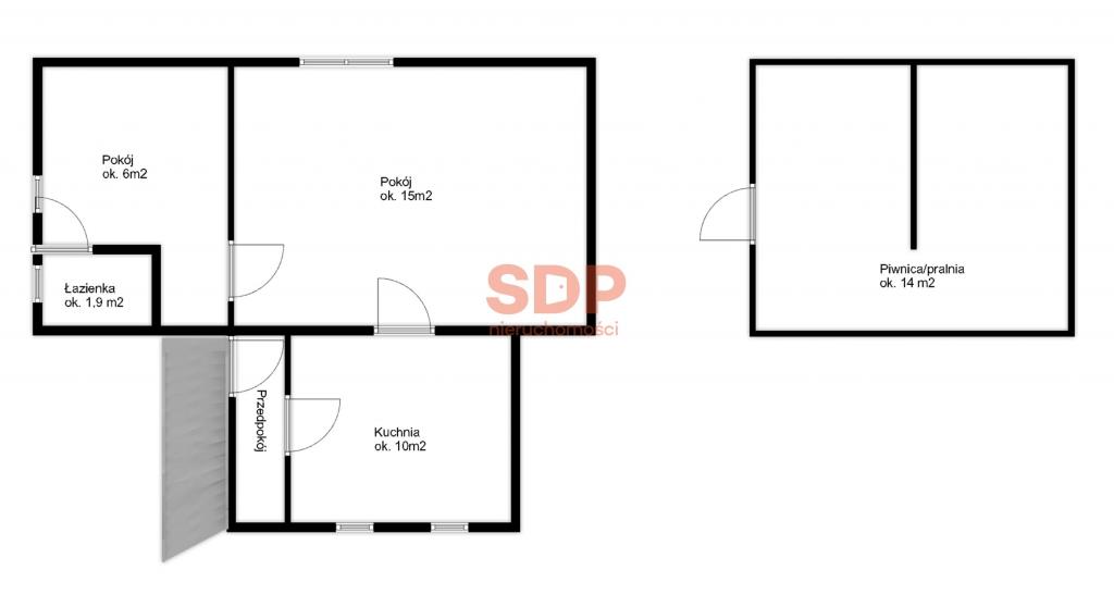 Mieszkanie 34&nbsp;m², Wrocław, Gimnazjalna - zdjęcie 11