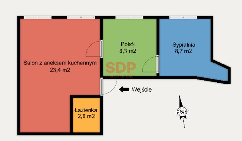 Mieszkanie 48&nbsp;m², Łódź, Piotrkowska - zdjęcie 8