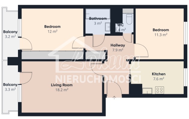 Mieszkanie 63,98&nbsp;m², Szczecin, Niebuszewo, Ks. bpa Władysława Bandurskiego - zdjęcie 11