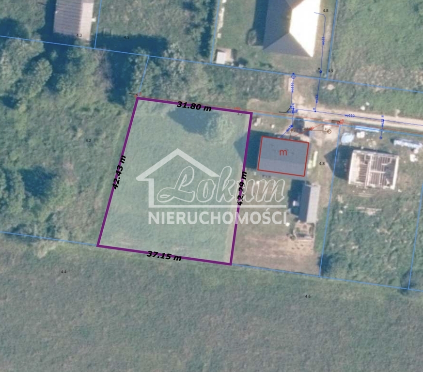 Działka budowlana 1454&nbsp;m², Rurzyca - zdjęcie 1