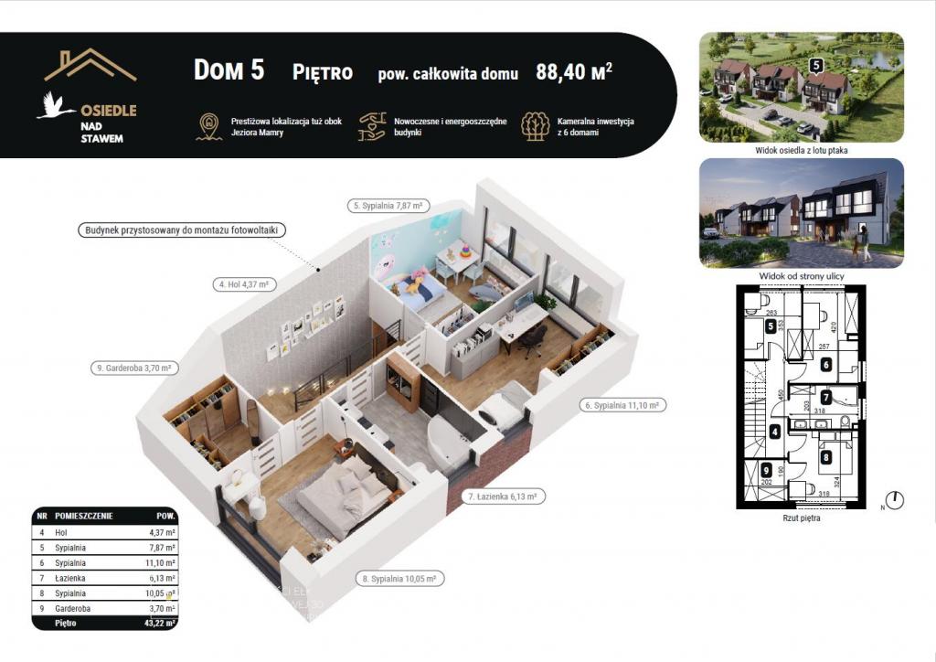Dom 88&nbsp;m², Węgorzewo, Nad Stawem - zdjęcie 19
