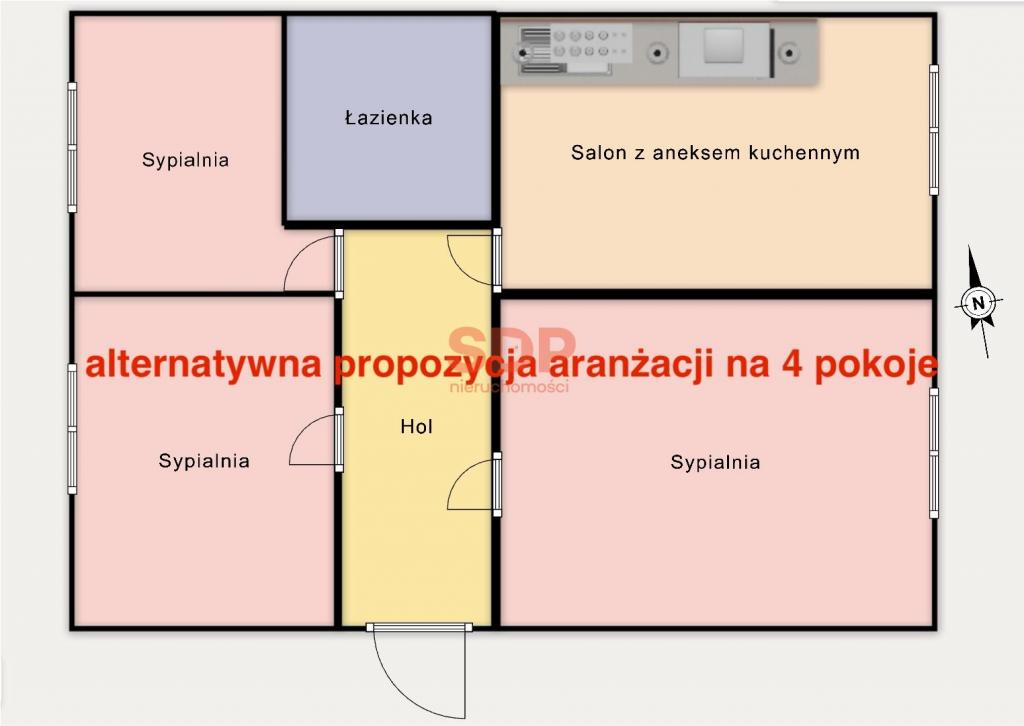 Mieszkanie 55&nbsp;m², Łódź, Bałuty, Powstańców Wielkopolskich - zdjęcie 11