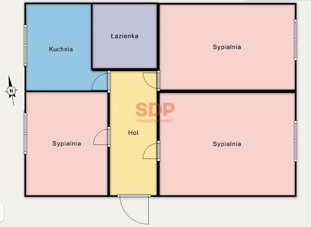 Mieszkanie 55&nbsp;m², Łódź, Bałuty, Powstańców Wielkopolskich - zdjęcie 10