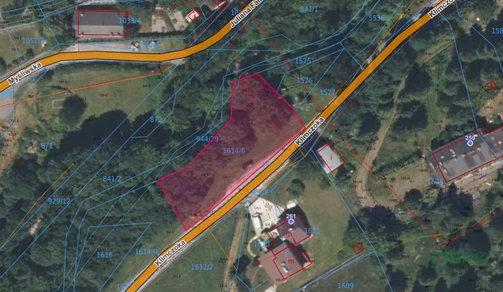 Działka budowlana 1324&nbsp;m², Wilkowice, Klimczoka - zdjęcie 1
