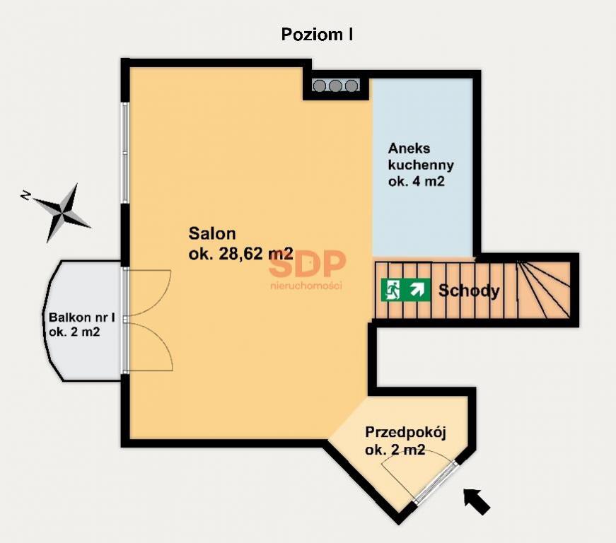 Mieszkanie 76&nbsp;m², Wrocław, Róży Wiatrów - zdjęcie 5