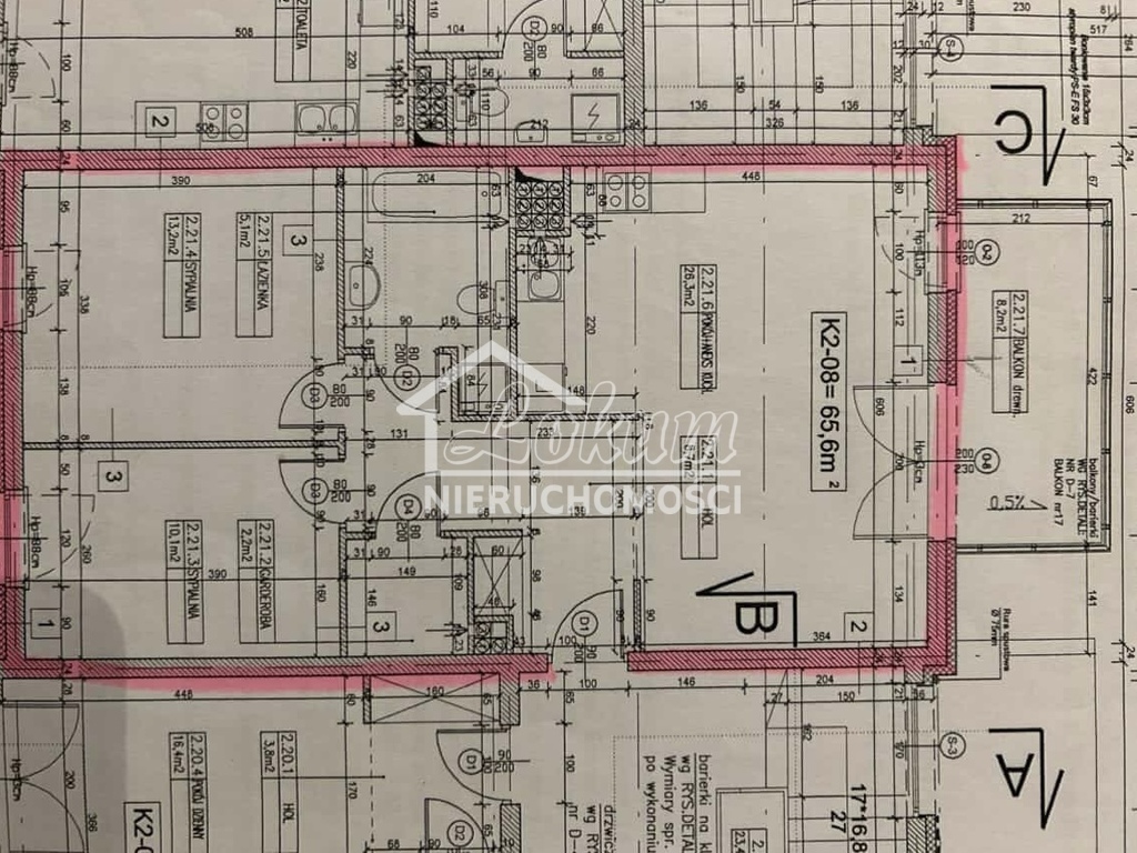 Mieszkanie 65,6 m², Szczecin, Gumieńce, Cukrowa - zdjęcie 14
