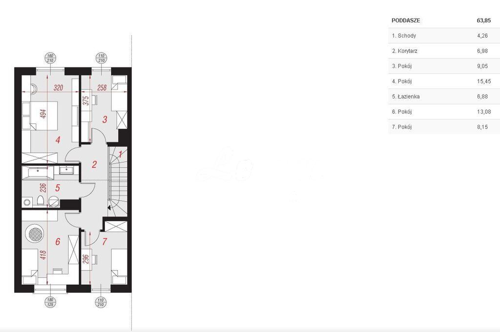 Dom 123&nbsp;m², Kościno - zdjęcie 10