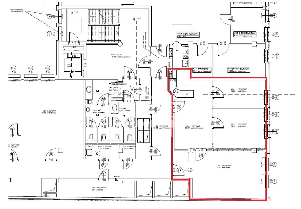 Lokal biurowy do wynajęcia, 82,97&nbsp;m², Szczecin - zdjęcie 1