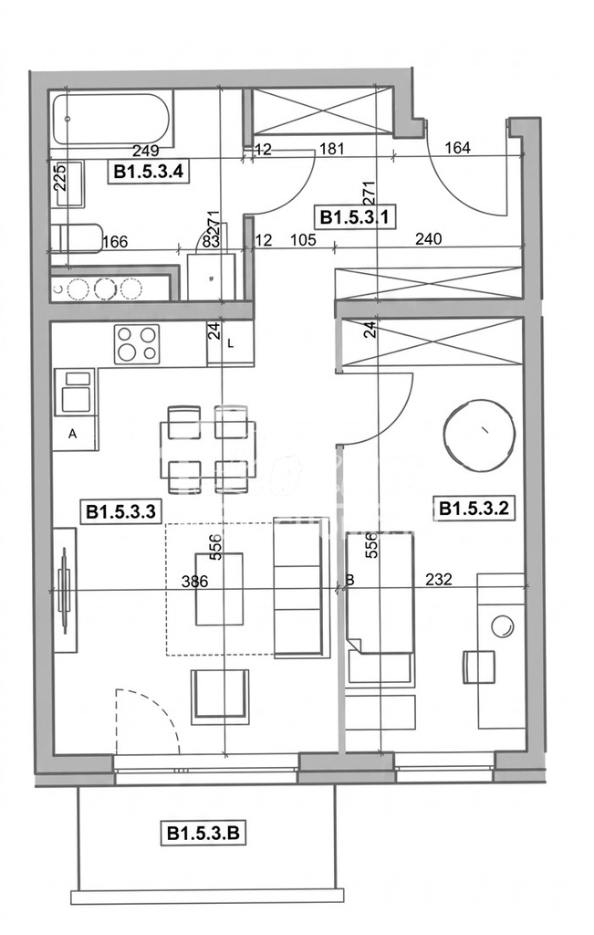 Mieszkanie 47,6 m², Szczecin, Niebuszewo, Miedziana - zdjęcie 18