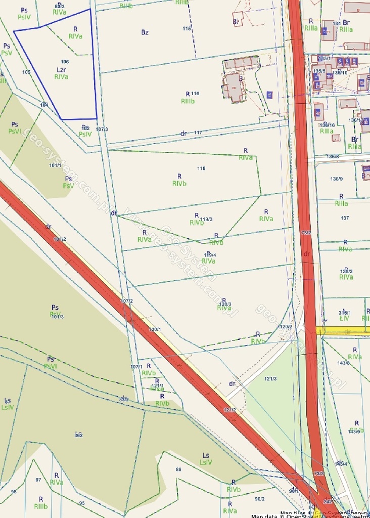 Działka rolna 5300&nbsp;m², Białogarda - zdjęcie 1
