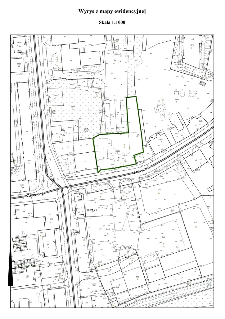 Działka budowlana 1629 m², Elbląg, Fabryczna - zdjęcie 2