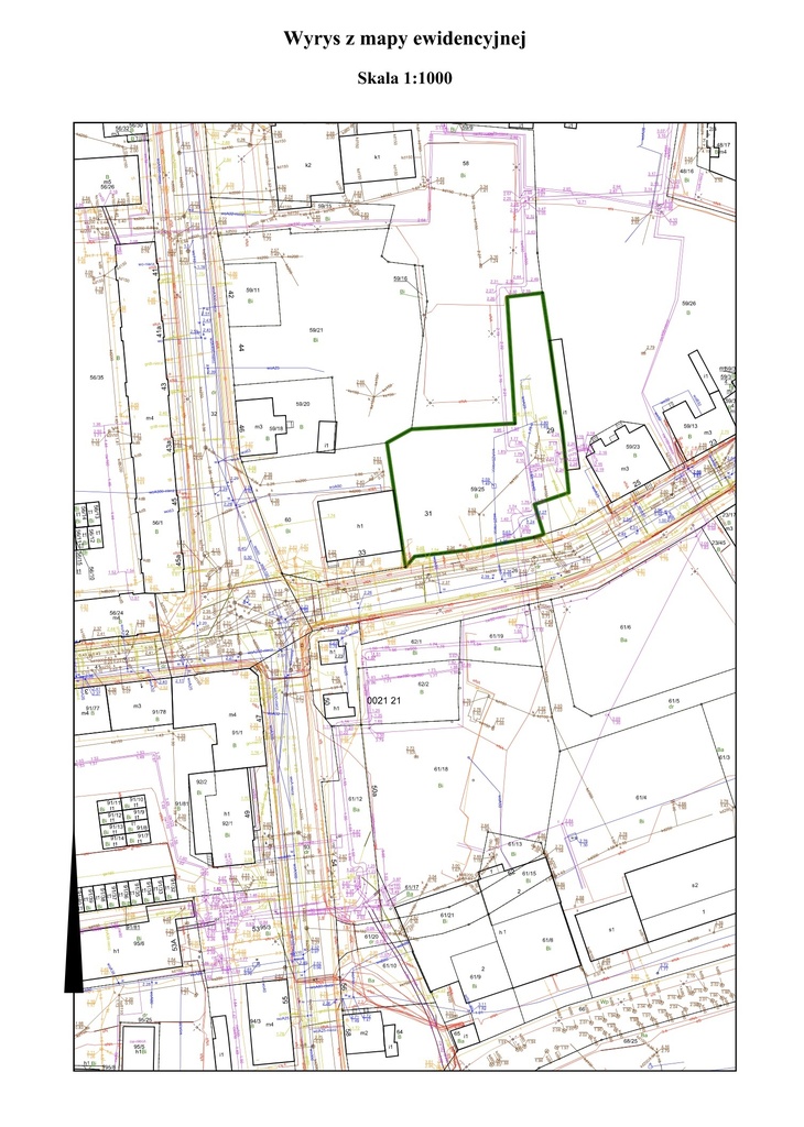Działka budowlana 1629 m², Elbląg, Fabryczna - zdjęcie 1