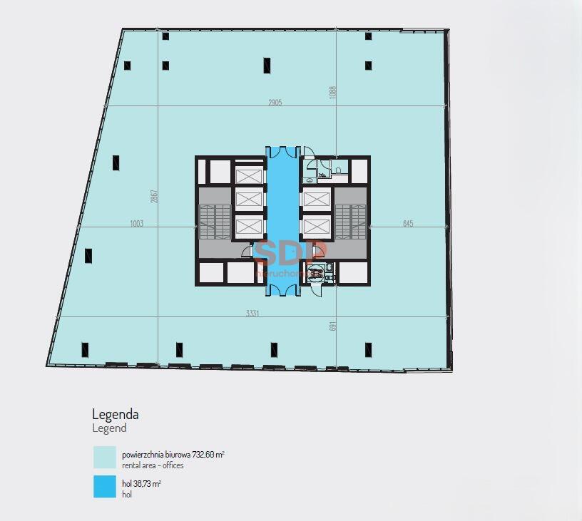 Lokal biurowy do wynajęcia, 732 m², Wrocław, Krzyki, Wielka - zdjęcie 17