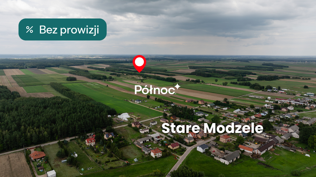 Działka budowlana 1000 m², Stare Modzele - zdjęcie 1