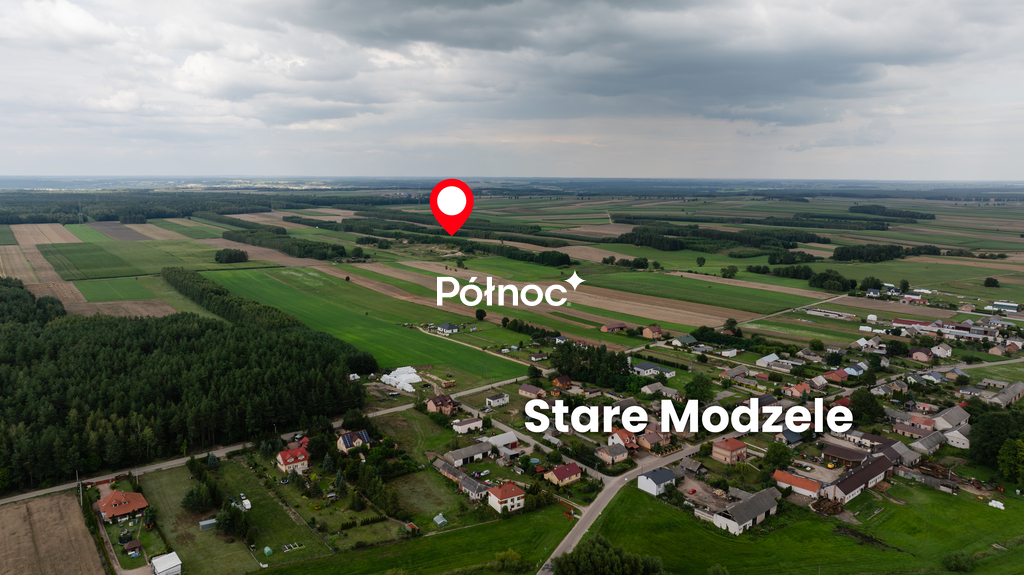 Działka budowlana 1438 m², Stare Modzele - zdjęcie 3