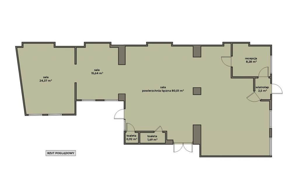 Lokal usługowy do wynajęcia, 133&nbsp;m², Kraków, Węgierska - zdjęcie 1