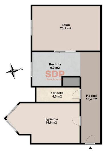 Mieszkanie 61&nbsp;m², Wrocław, Al. Gen. J. Hallera - zdjęcie 9