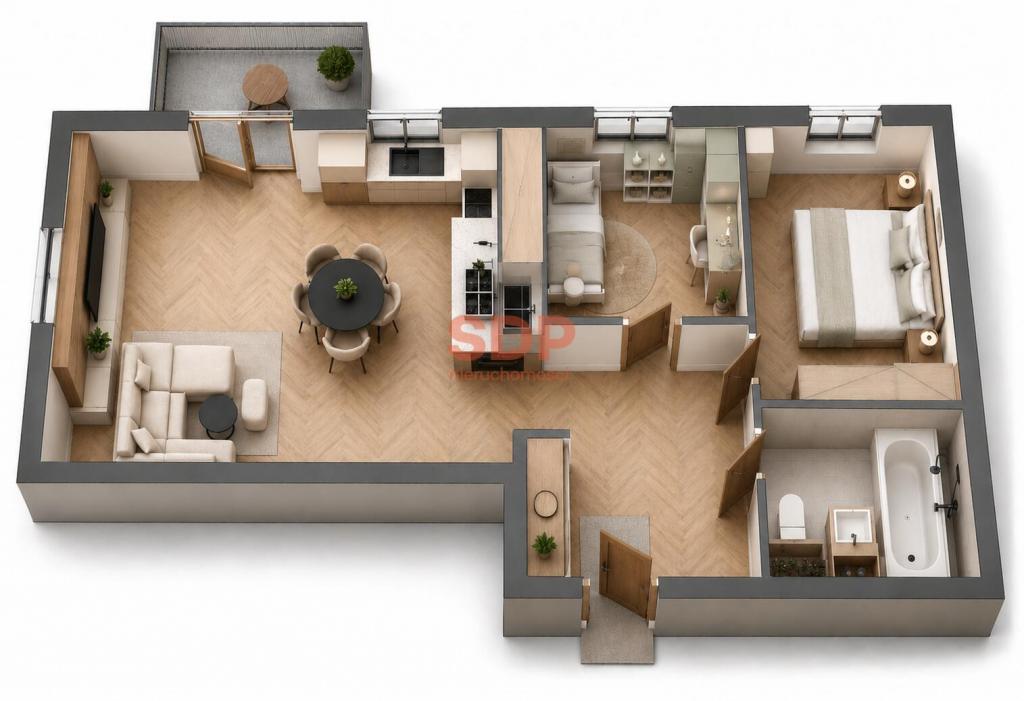 Mieszkanie 53 m², Zabrodzie, Zabrodzie - zdjęcie 1