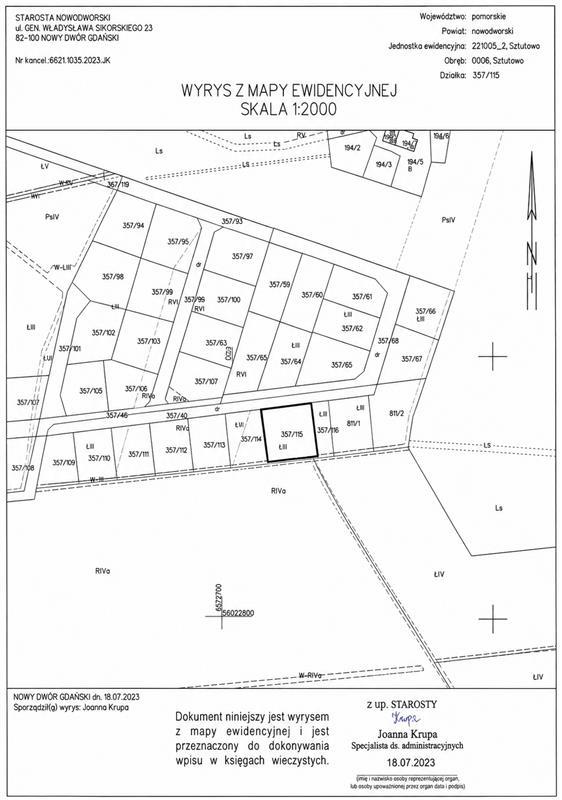 Działka budowlana 1291&nbsp;m², Sztutowo, Ogrodowa - zdjęcie 6