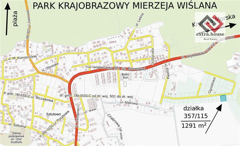 Działka budowlana 1291&nbsp;m², Sztutowo, Ogrodowa - zdjęcie 5