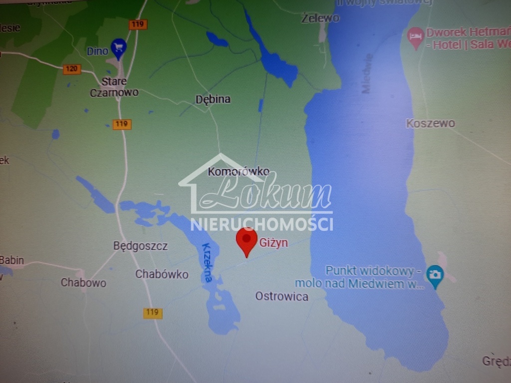 Działka budowlana 1028 m², Giżyn - zdjęcie 2