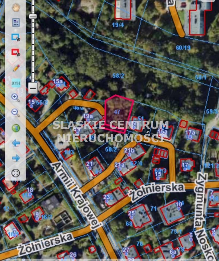 Działka budowlana 728&nbsp;m², Katowice, Żołnierska - zdjęcie 13