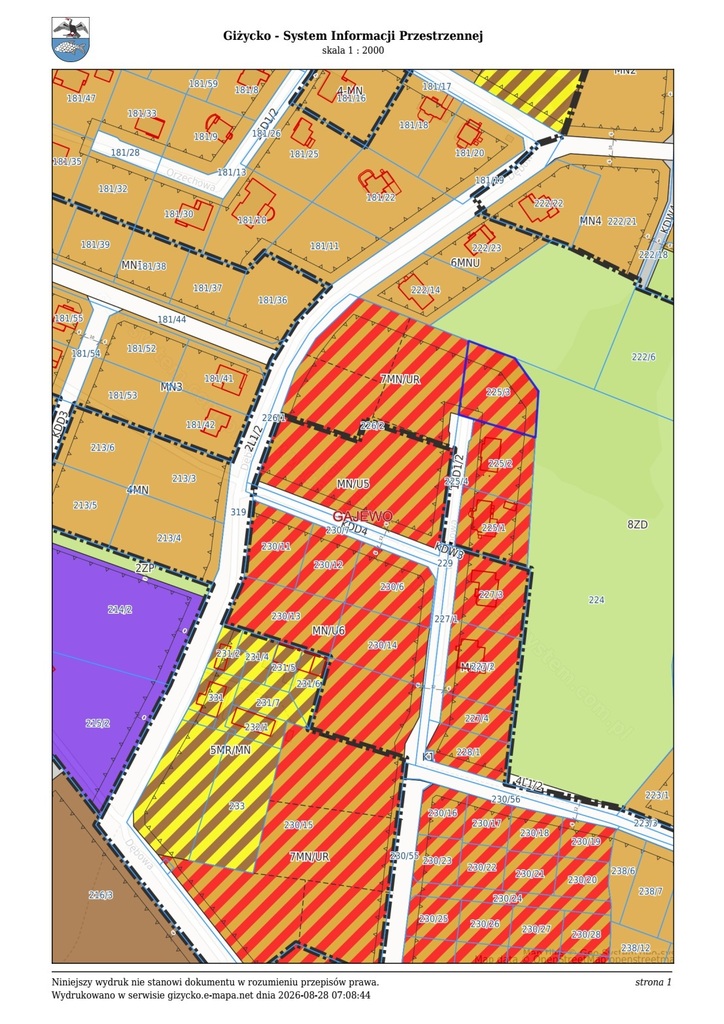 Działka budowlana 1751 m², Gajewo - zdjęcie 2