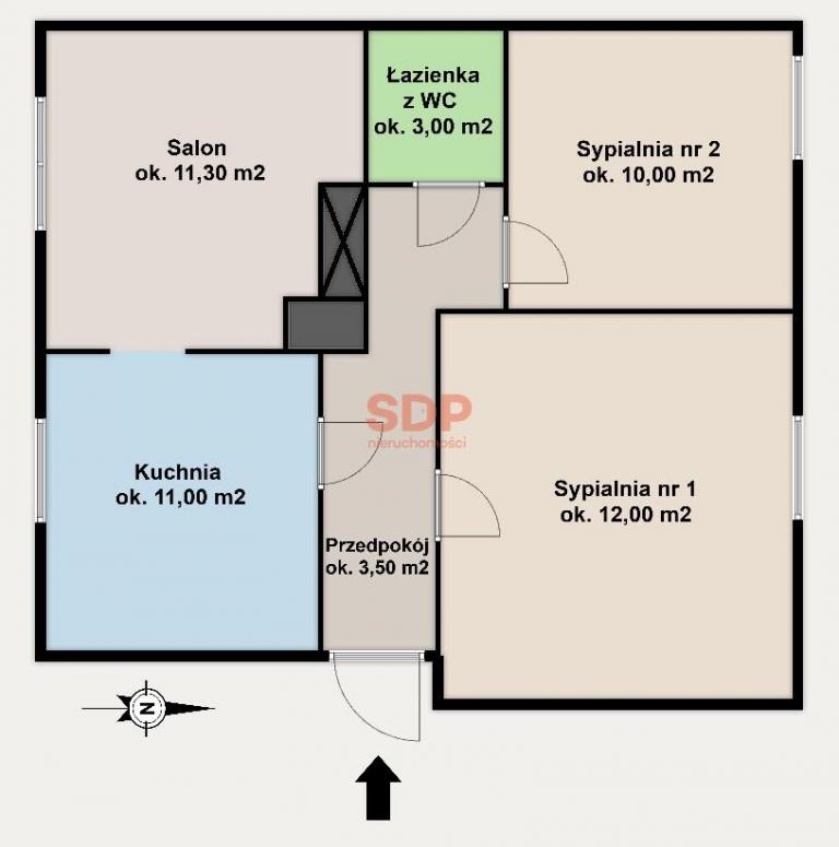 Mieszkanie 50&nbsp;m², Wrocław, Karmelkowa - zdjęcie 16
