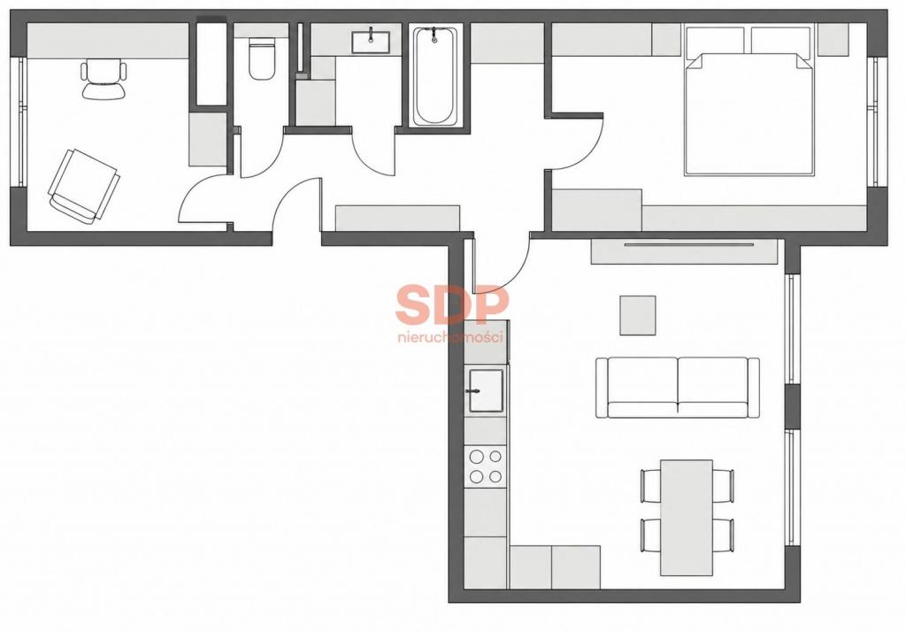 Mieszkanie 48 m², Wrocław, Fabryczna, Gołężycka - zdjęcie 21