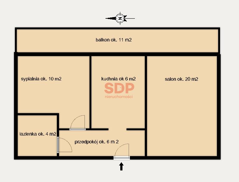 Mieszkanie 44 m², Wrocław, Psie Pole, Waniliowa - zdjęcie 7