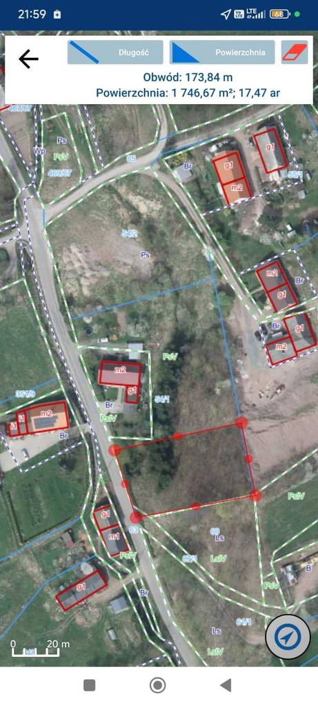 Działka budowlana 1752 m², Raszów - zdjęcie 1