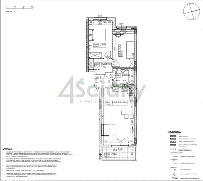 Mieszkanie 59&nbsp;m², Warszawa, Białołęka, Marywilska - zdjęcie 1