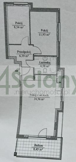 Mieszkanie 56 m², Warszawa, Białołęka, Marywilska - zdjęcie 1
