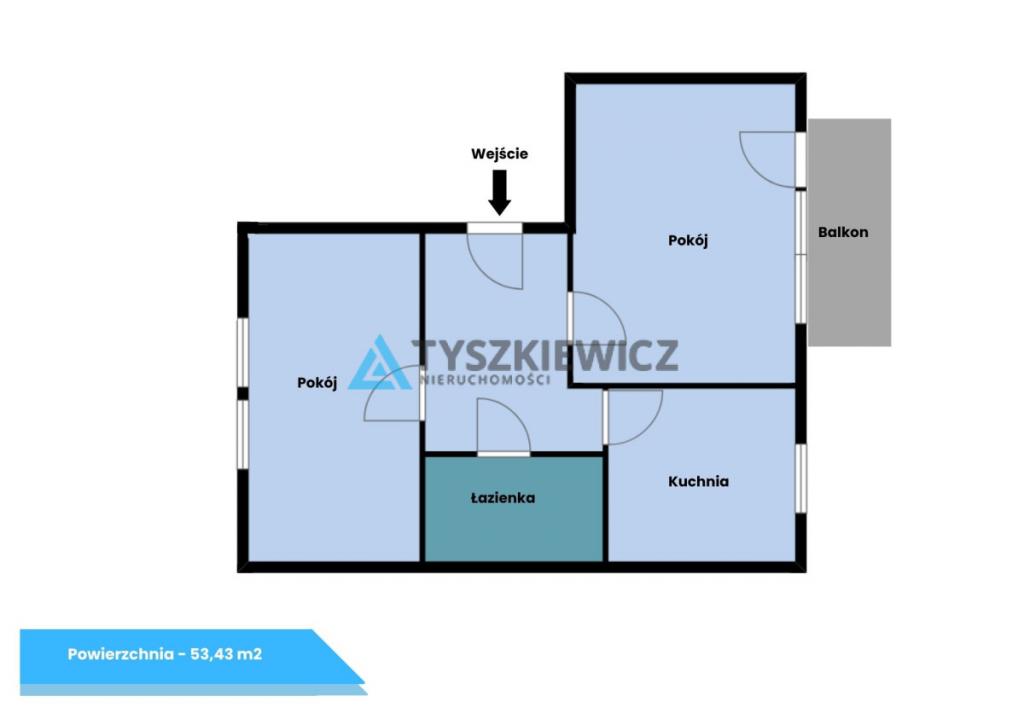Dwustronne 2-pokojowe mieszkanie z balkonem i halą - zdjęcie 6