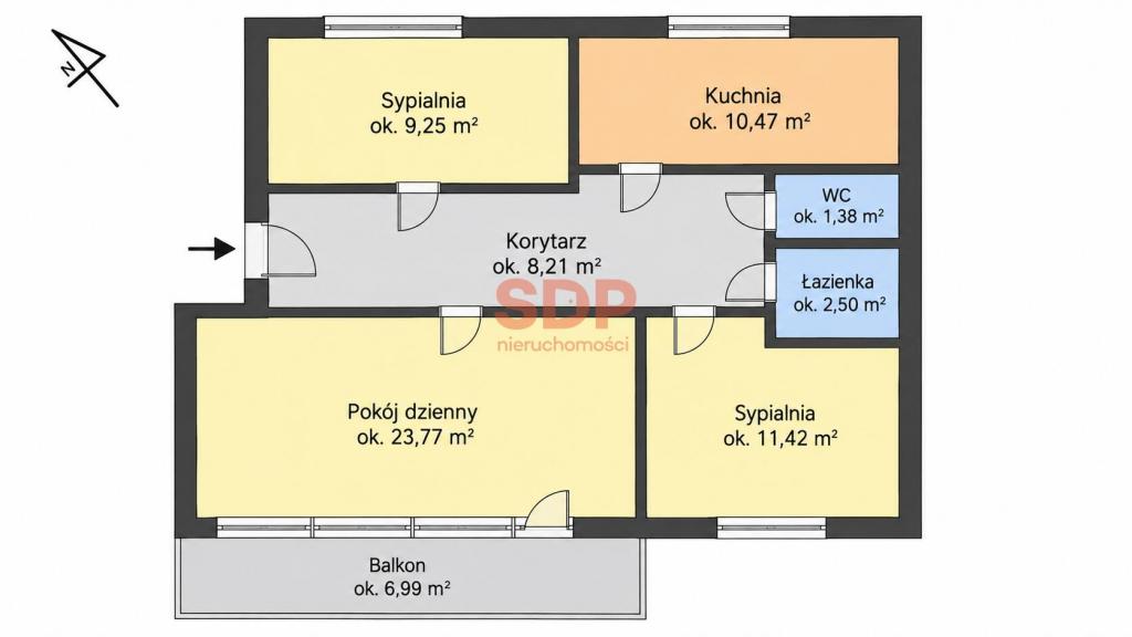 Mieszkanie 67&nbsp;m², Siechnice, Jarzębinowa - zdjęcie 19